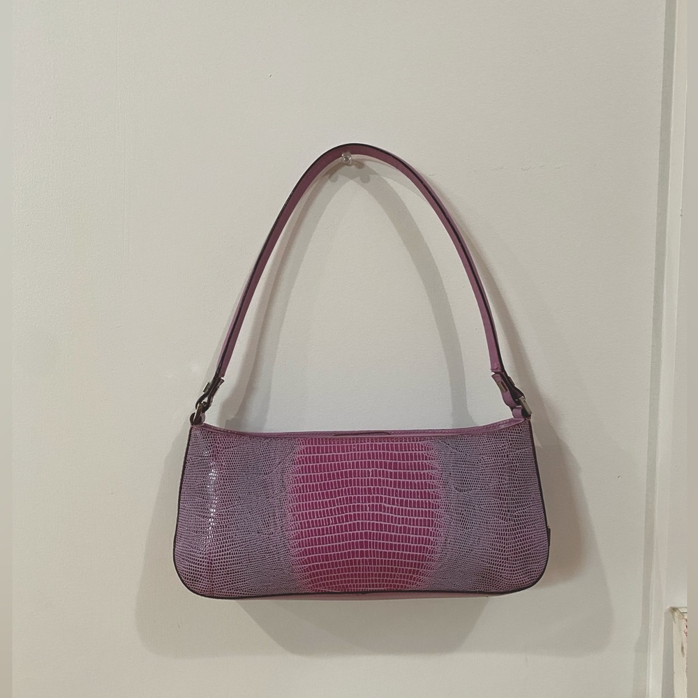 Ferragamo baguette bag, Stunning Lavender Embossed Leather, Early 00’s